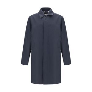 Burberry Blue Cotton Men's Coat
